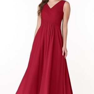 Azazie Red Bridesmaid Dress